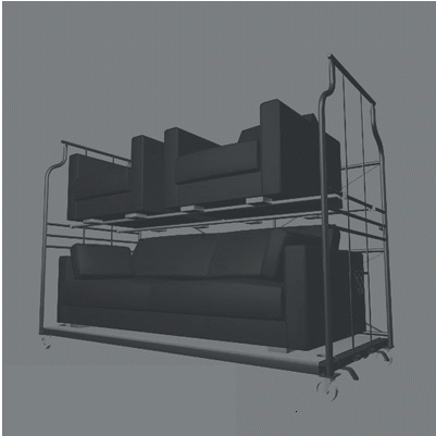 沙发、床垫等货物在仓库里用的是什么存储设备？